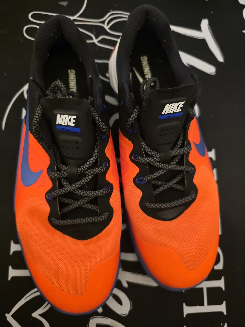 Nike MENS Orange and Blue Training Sneakers